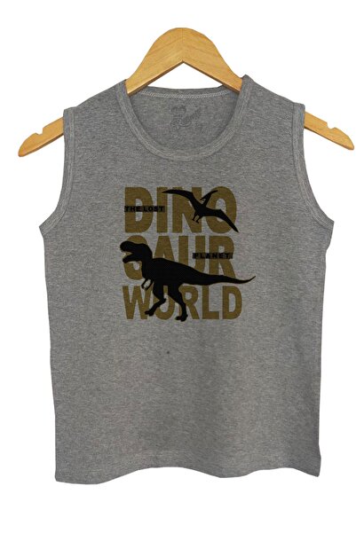 Raf Coll Dječje Pleteno bez rukava T-shirt dinosaur Digitalna štampa paket