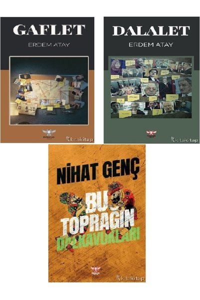 Kronik Kitap Gaflet - Dalalet - Bu Toprağın Dalkavukları - Nihat Genç - Erdem Atay 3 Kitap Set