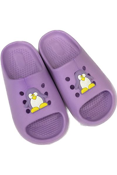 Seha Moda01 Girl's Lilac Pool Sole Slide Yezy Slippers