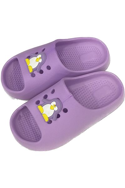 Seha Moda01 Girl's Lilac Pool Sole Slide Yezy Slippers