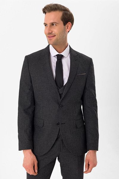 SÜVARİ Slimfit Dobby γιλέκο κοστούμι