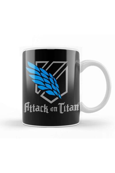 Baskı Dükkanı كوب بورسلين من Attack On Titan Wings Of Freedo