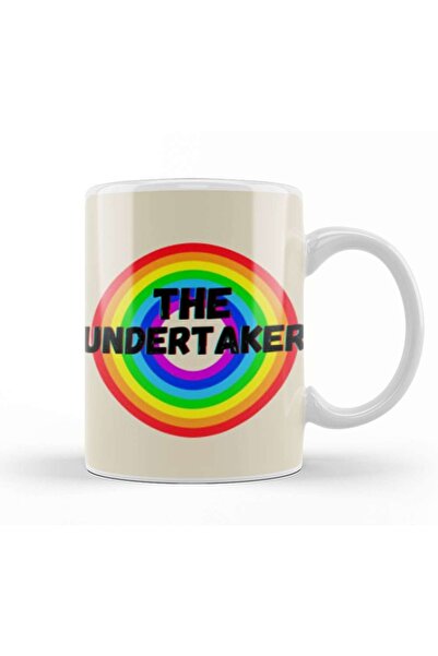 Baskı Dükkanı The Undertaker Vintage Retro Rainbow Style Warriors Design Wres...