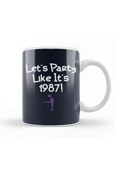 Baskı Dükkanı كوب بارتي لايك 1987 بايت فناف زجاج بورسلين