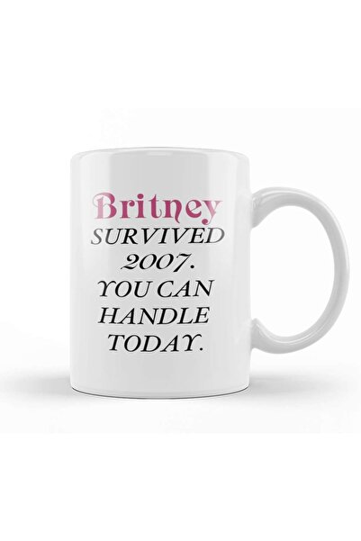 Baskı Dükkanı بريتني نجت من عام 2007، يمكنك التعامل مع اليوم 01 كوب بورسلين