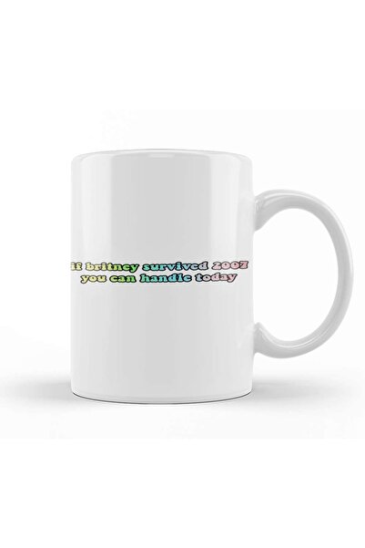 Baskı Dükkanı بريتني نجت من عام 2007، يمكنك التعامل مع اليوم 02 كوب بورسلين