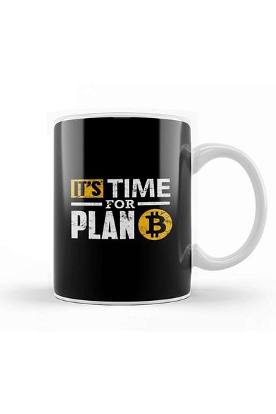 Baskı Dükkanı Bitcoin It's Time For Plan B Bitcoin Btc هدية كوب بورسلين