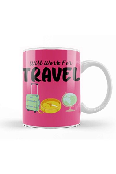 Baskı Dükkanı كوب بورسلين بتصميم هدية مرحة للسفر لمحبي رحلة السفر والمغامرين ...