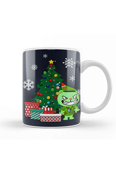 Baskı Dükkanı Flipqy Around The Christmas Tree Happy Tree Friends Mug Cup Por...