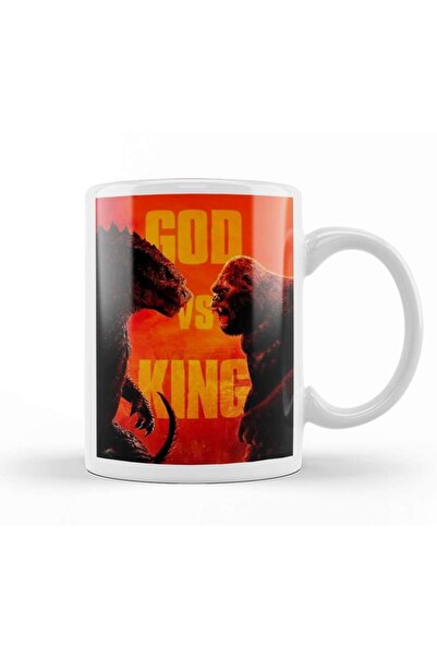 Baskı Dükkanı كوب جودزيلا ضد كونج 04 كوب بورسلين