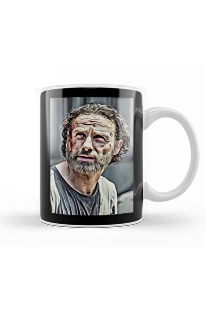 Baskı Dükkanı كوب اللحية من ريك غرايمز مصنوع من البورسلين الزجاجي