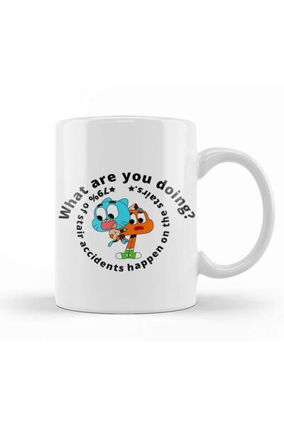 Baskı Dükkanı كوب غامبول واترسون وداروين واترسون مصنوع من البورسلين الزجاجي