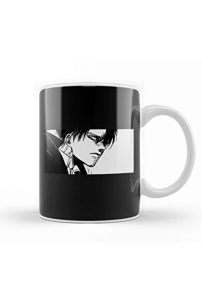 Baskı Dükkanı كوب من البورسلين من Levi Ackerman Attack On Titan