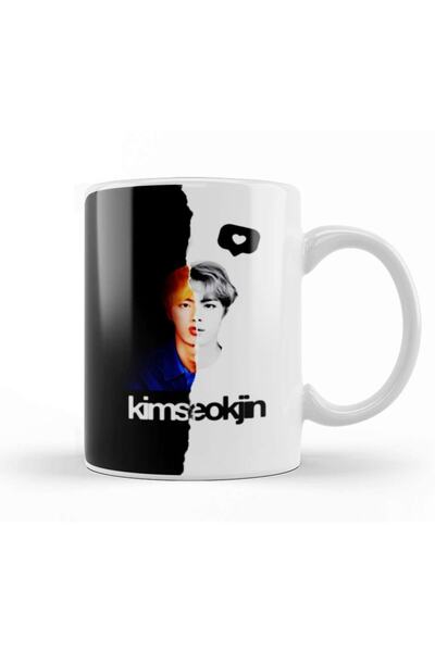 Baskı Dükkanı كوب BTS Jin Bts Love Yourself Answer من البورسلين