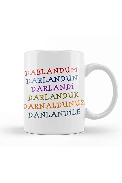 Baskı Dükkanı كوب بورسلين بكلمات البحر الأسود دارلاندوم دارلاندوك
