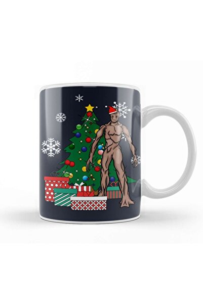 Baskı Dükkanı Groot Around The Christmas Tree Mug Cup Porcelain