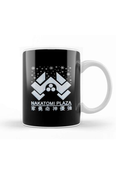 Baskı Dükkanı Die Hard Nakatomi Plaza Christmas Snow Logo Mug Cup Porcelain