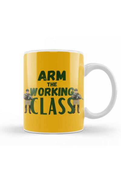 Baskı Dükkanı كوب هدية من Arm The Working Class Arm من البورسلين