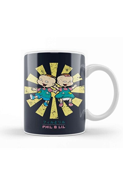 Baskı Dükkanı كوب فيل اند ليل ريغراتس الياباني مصنوع من البورسلين الزجاجي