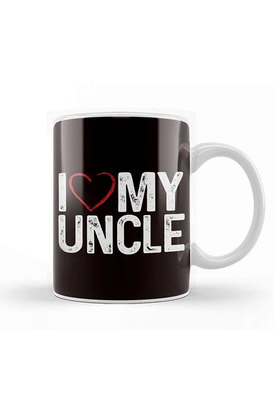 Baskı Dükkanı كوب من البورسلين Love My Uncle Niece Nephew Aunt Family Father Mother Brother