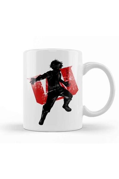 Baskı Dükkanı كوب قرمزي تودوروكي من البورسلين