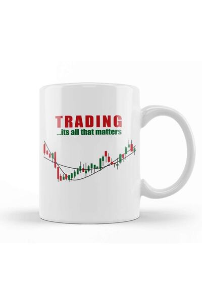 Baskı Dükkanı التداول هو كل ما يهم استثمار الأسهم كوب زجاجي من البورسلين