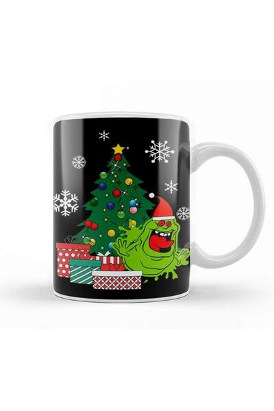 Baskı Dükkanı Slimer Around The Christmas Tree Mug Glass Porcelain