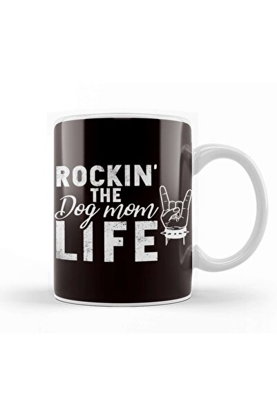 Baskı Dükkanı كوب بورسلين لحياة الأم والكلاب وصاحب الكلب والأم والحيوانات الأ...