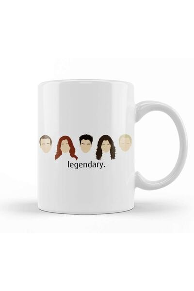 Baskı Dükkanı كوب بورسلين من How I Met Your Mother Legendary Simple Hımym