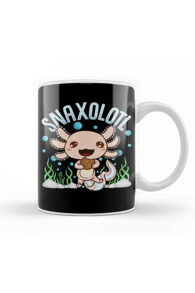 Baskı Dükkanı Snaxolotl مضحك Axolotl السوشي وجبات خفيفة Kawaii الحيوان القدح ...