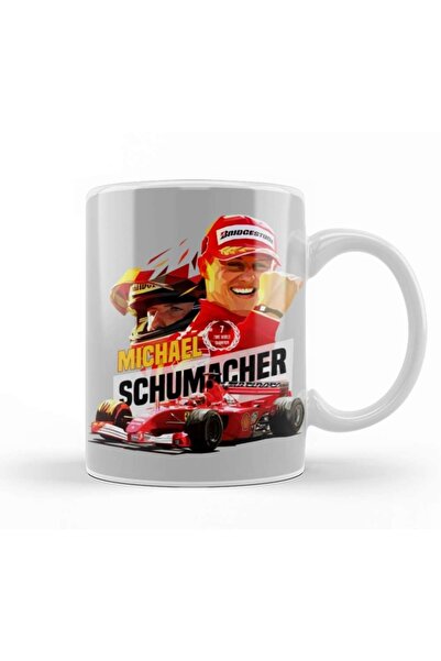 Baskı Dükkanı كوب مايكل شوماخر من البورسلين