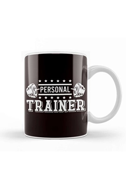 Baskı Dükkanı Personal Trainer Bodybuilding Fitness Instructor Workout Gym Ku...