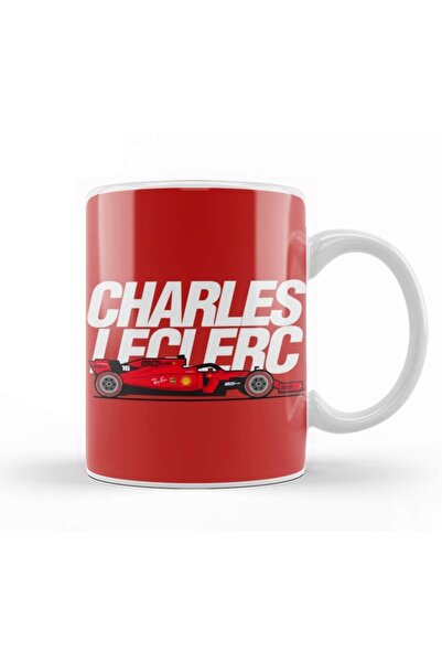 Baskı Dükkanı تشارلز لوكلير فيراري تروفي زجاج بورسلين