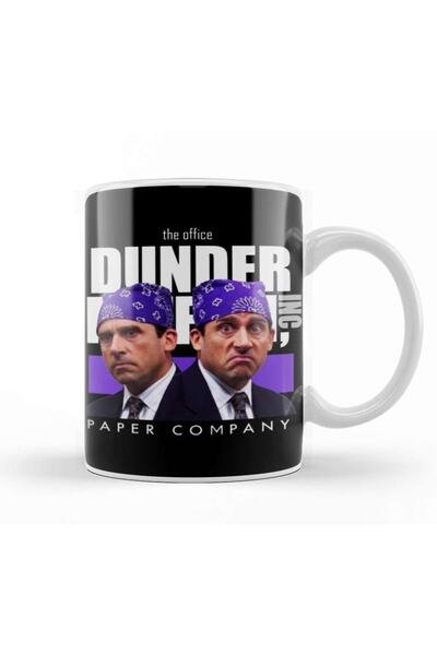 Baskı Dükkanı كوب Dunder Mifflin مايكل سكوت The Office من البورسلين