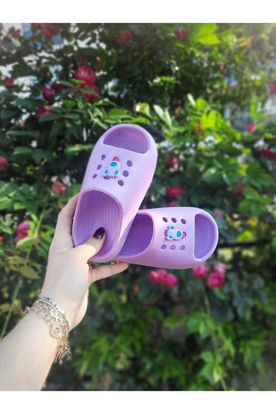 Moda fiesta Non-Slip Sole Soft Lightweight Figured Daily Sea Beach Children's Slippers