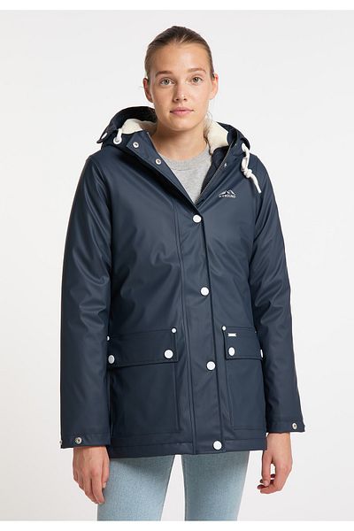 Icebound Regenjacke mit Faux-Fur Innenfutter urban rain