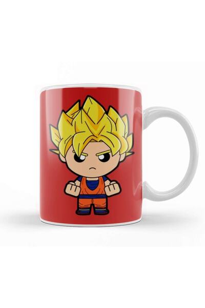 Baskı Dükkanı كوب بورسلين إصدار Dragonball Z Son Goku Saiyan Dbz Minime
