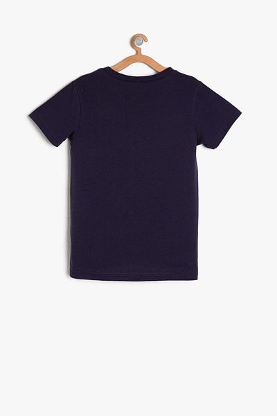 Koton Kids Purple Boy's Text Printed T-Shirt