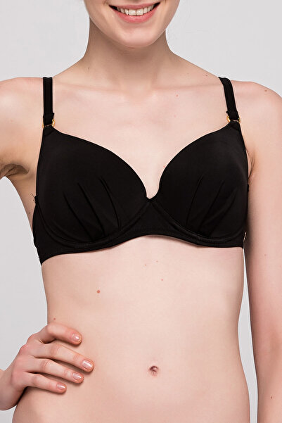 Yamamay Kadın Siyah Destekli Bikini Üstü CBAD092D04