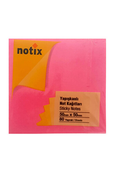 Umix Notix حامل ملاحظات لاصق وردي 80 Yp 50x50mm
