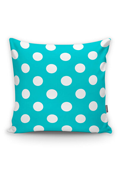 Realhomes Puantiyeli Dijital Baskılı Dekoratif Yastık Kırlent Kılıfı