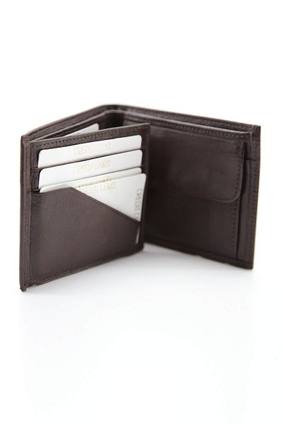 LABALABA Men's Black Leather Wallet