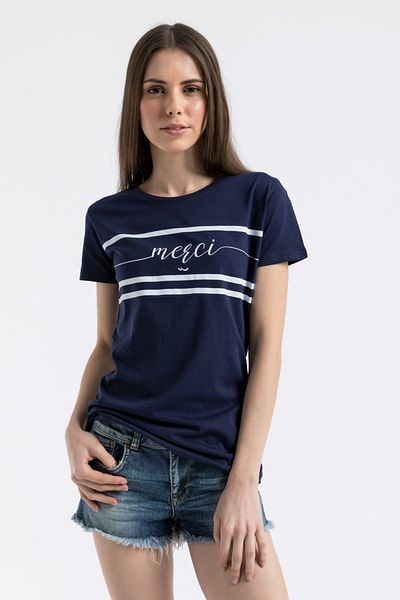 Ltb Μπλουζάκι Navy Blue - Χαλαρή εφαρμογή