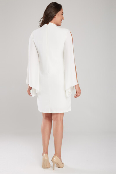 Laranor Γυναικείο φόρεμα εκρού μανίκι με λεπτομέρειες 17LB9098