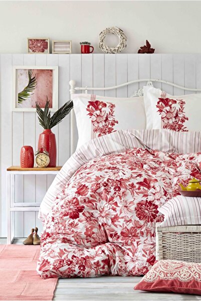 Karaca Home Tek Kişilik Melanie Nar Çiçeği Ranforce Pike Takımı