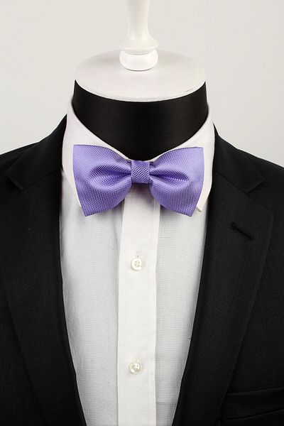 La Pescara Lilac Self Patterned Bow Tie P480
