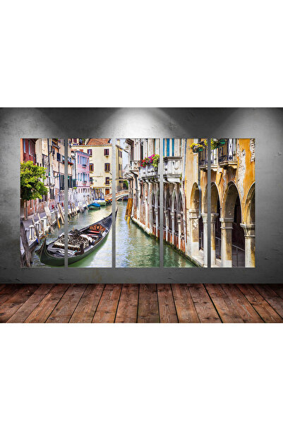 Tablo Center Dev Boyut 5 Parçalı Kanvas Tablo 150x90cm