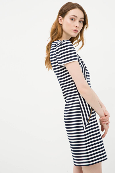 Koton Γυναικείο Navy Blue Casual Φόρεμα 6YAK86182IW