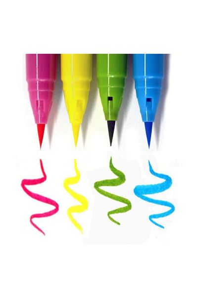 Zig 4 Colors Set - Clean Color Real Brush Brush Tip Marker Pen POP