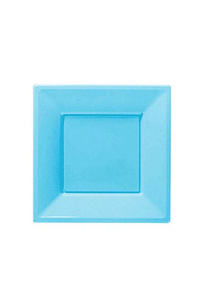 Roll-Up Roll Up Baby Blue Small Plastic Square Plate